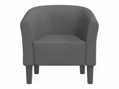 Hot Sillón de tela oscuro Sillón Estilo Cabriolet