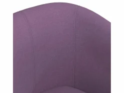 Sillón de tela morado Sillón Estilo Cabriolet