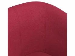 Online Sillón de tela tinto Sillón Estilo Cabriolet