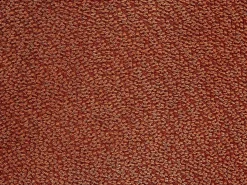 New Vente-unique Sillón de tela texturizada color LOLEVA Terracota