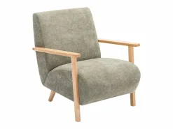 Outlet Sillón de tela y madera . Estilo contemporáneo. JULOMO Sillón|Sillón Escandinavo