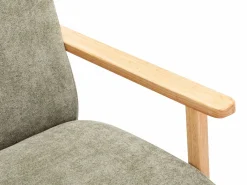 Outlet Sillón de tela y madera . Estilo contemporáneo. JULOMO Sillón|Sillón Escandinavo