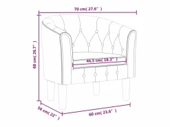 Online Sillón de terciopelo oscuro Sillón Estilo Cabriolet