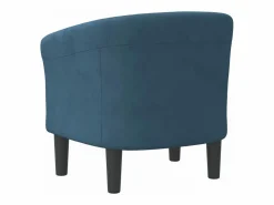 New Clicnbuy Sillón de terciopelo oscuro Azul