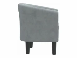 Hot Sillón de terciopelo oscuro Sillón Estilo Cabriolet