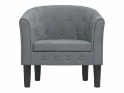 Clicnbuy Sillón de terciopelo oscuro