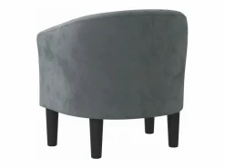 Clicnbuy Sillón de terciopelo oscuro