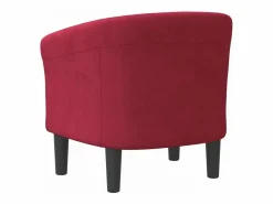 vidaxl Sillón de terciopelo tinto