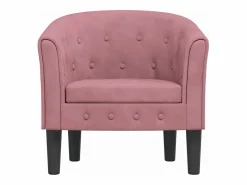 Clicnbuy Sillón de terciopelo Rosa