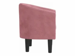 Clicnbuy Sillón de terciopelo Rosa