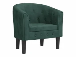 Discount Sillón de terciopelo oscuro Sillón Estilo Cabriolet