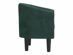 Discount Sillón de terciopelo oscuro Sillón Estilo Cabriolet