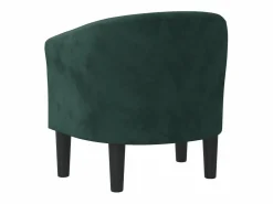 Discount Sillón de terciopelo oscuro Sillón Estilo Cabriolet
