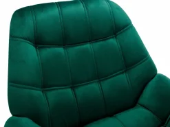 Vente-unique Sillón de terciopelo estilo escandinavo capitoné LUOSTO