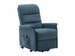 Clearance Vente-unique Sillón eléctrico de tela CAPUCINE Azul