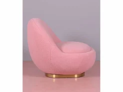 Nest Dream Sillón giratorio de diseño tapizado algodón - Corsica -