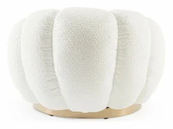 Best Sillón giratorio en tejido efecto bouclé - FLOREL Blanco