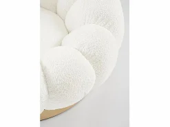 Best Sillón giratorio en tejido efecto bouclé - FLOREL Blanco