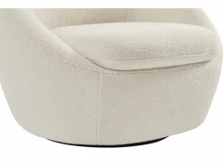 Best Sillón giratorio redondeado en tela de rizo LACARA Sillón