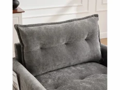 New Sillón giratorio XXL (92x74x67 cm) - Rotación 360° - Bolsillo lateral - Capacidad 300 kg Gris