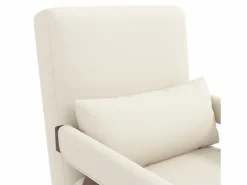Clearance Sillón individual 64x68,5x93 cm - convertible 3 en 1 - acolchado - lino - beige + marrón Sillón Cama