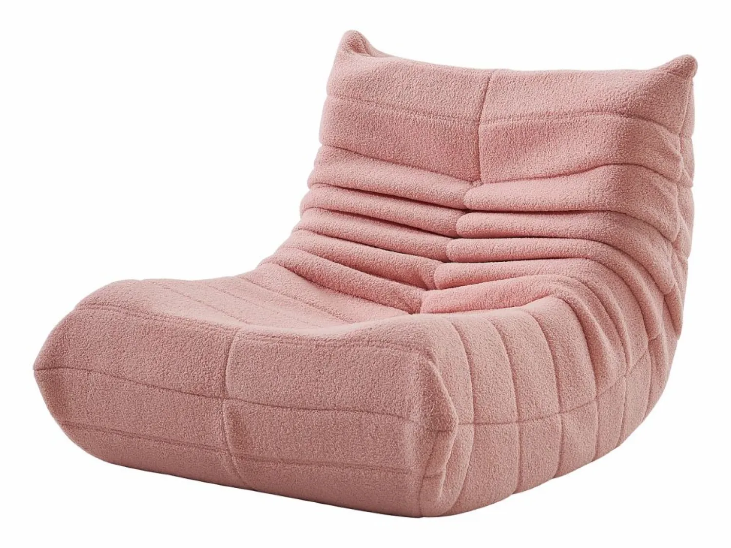 Outlet Sillón Lazy con respaldo, sillón puf grande para adultos, sofá individual Lazy, sofá de suelo, dormitorio (rosa) Sofá Vintage