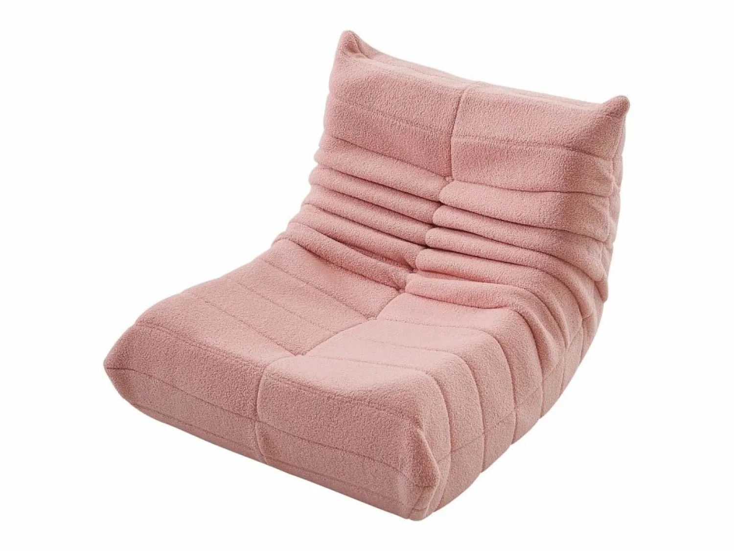 Outlet Sillón Lazy con respaldo, sillón puf grande para adultos, sofá individual Lazy, sofá de suelo, dormitorio (rosa) Sofá Vintage