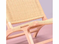 Nest Dream Sillón nórdico en madera de haya y cuerda ecológica - Liam - Haya natural
