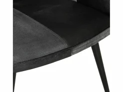 Clearance Sillón orejero cuero auténtico y gris Sillón De Piel