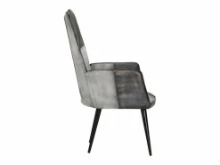 Sillón orejero de cuero auténtico canela Sillón De Piel