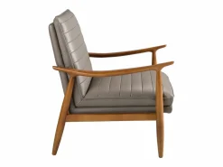 Clearance Angel Cerda Sillón piel gris oscuro 5130 Beige