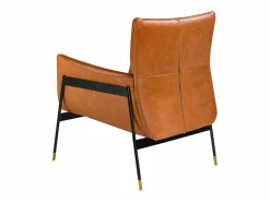 Clearance Sillón piel marrón 5091 Sillón De Piel