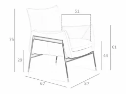 Clearance Sillón piel marrón 5091 Sillón De Piel