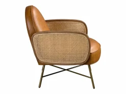 Angel Cerda Sillón piel marrón 5162 Marru00f3n