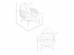 Angel Cerda Sillón piel marrón 5162 Marru00f3n