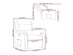 Best Sillón reclinable de cuero sintético Sillón Relax