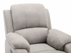 Vente-unique Sillón reclinable de microfibra color BRODY