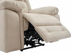 Best Vente-unique Sillón reclinable eléctrico de microfibra ORTIANO Beige