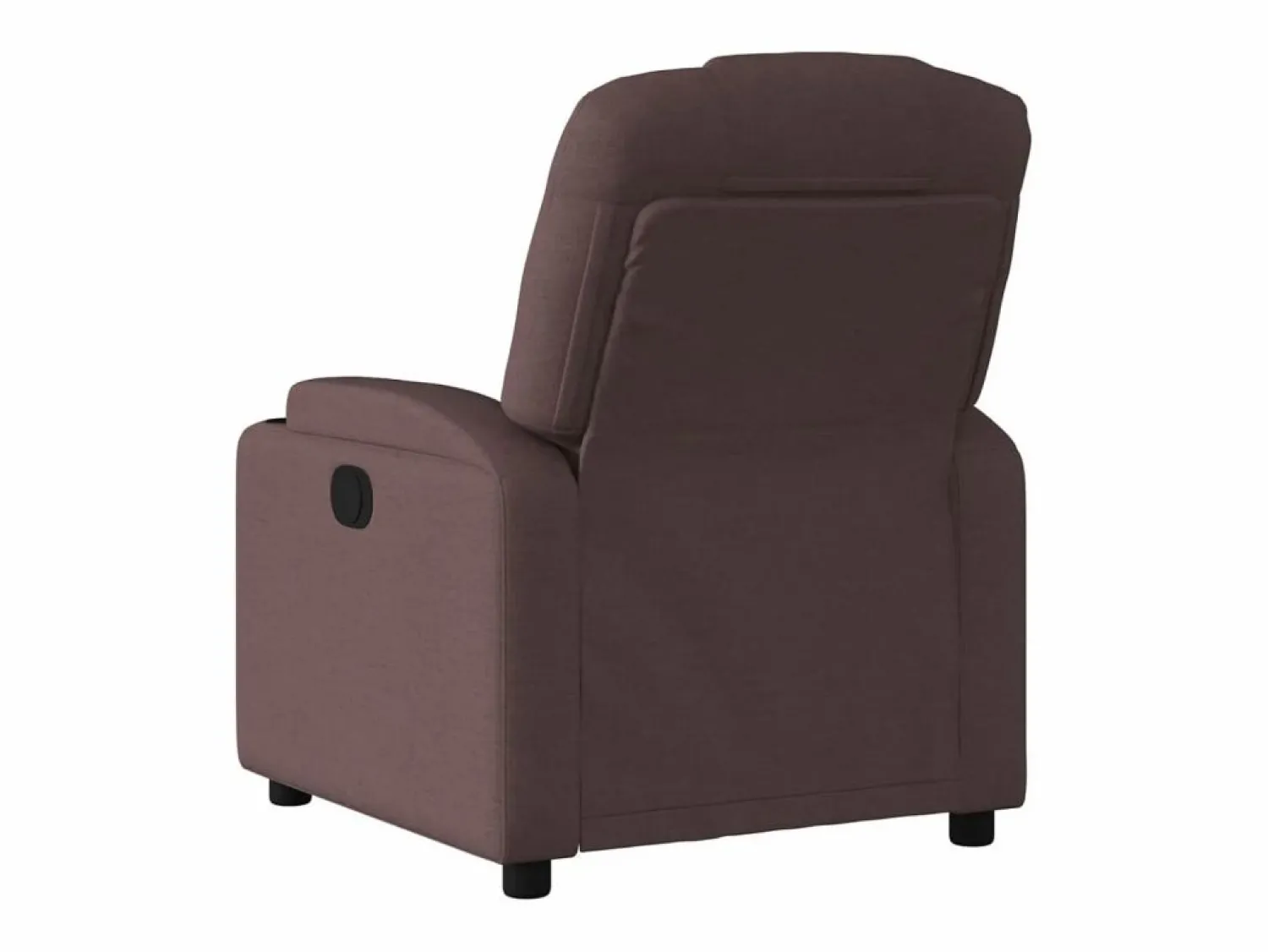 vidaxl Sillón reclinable eléctrico tela marrón oscuro