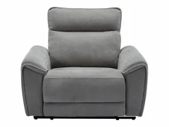Vente-unique Sillón reclinable eléctrico de tela DJARALO