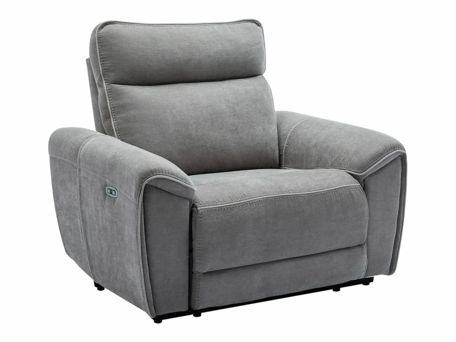 Vente-unique Sillón reclinable eléctrico de tela DJARALO