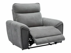 Vente-unique Sillón reclinable eléctrico de tela DJARALO