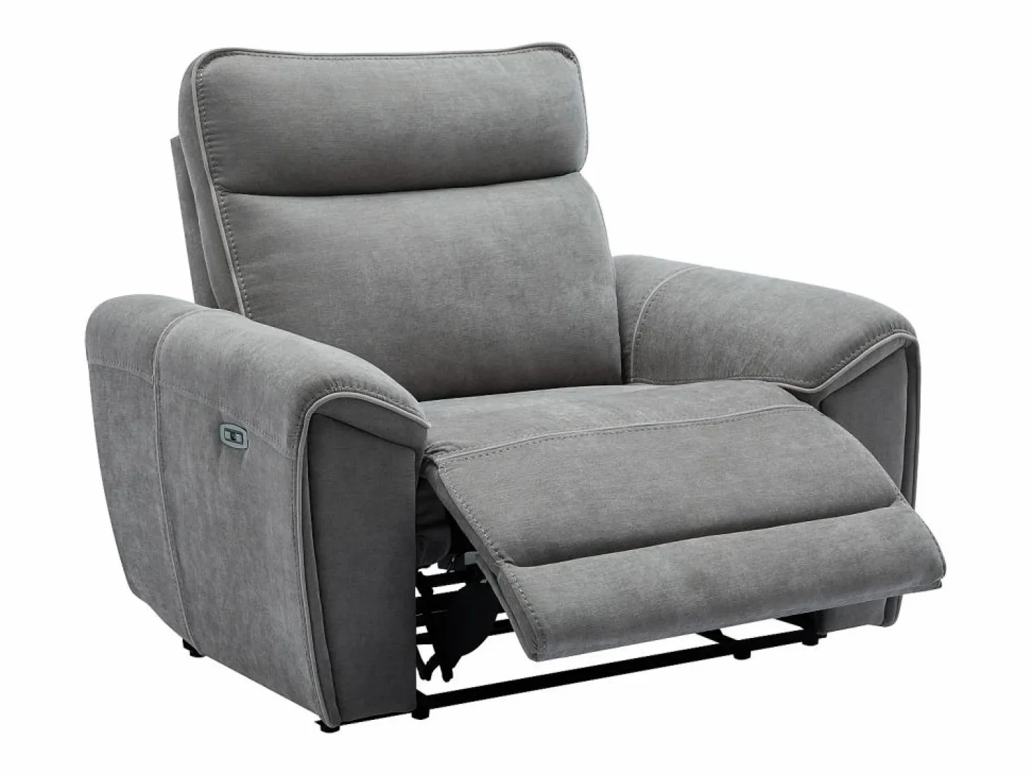 Vente-unique Sillón reclinable eléctrico de tela DJARALO