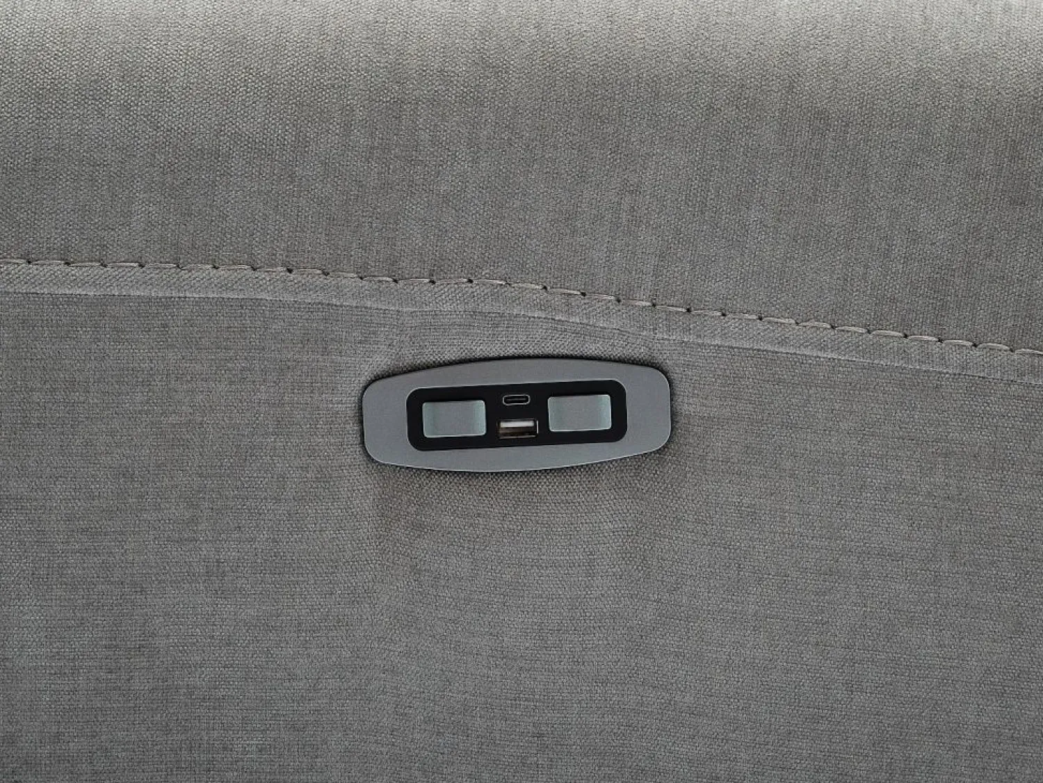 Vente-unique Sillón reclinable eléctrico de tela DJARALO
