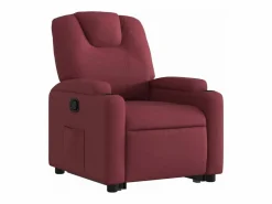 Clearance vidaxl Sillón reclinable elevable tela tinto Rojo