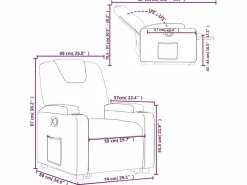 Best vidaxl Sillón reclinable elevable de tela color Crema