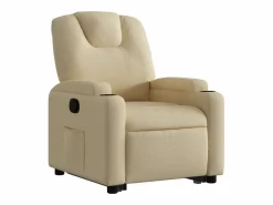 Best vidaxl Sillón reclinable elevable de tela color Crema