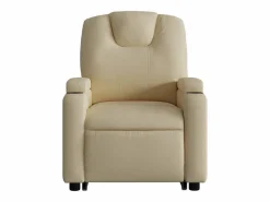 Best vidaxl Sillón reclinable elevable de tela color Crema