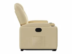 Best vidaxl Sillón reclinable elevable de tela color Crema