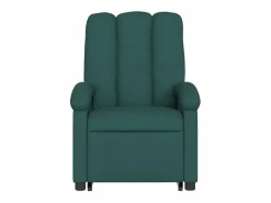 vidaxl Sillón reclinable elevable tela oscuro